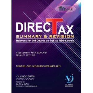 Vinod Gupta's Direct Tax Summary & Revision for CA Final May 2023 Exam (Old & New course) by VG Learning Destination| DT Summary 